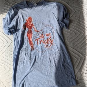 Western Graphic Light Blue T-Shirt